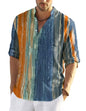 COOFANDY Herre Henley T-Shirt Langærmet Bomuld Hør ZSJ007181