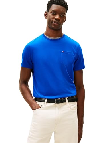 Tommy Hilfiger Herre T-shirt Essential Bomuld Brystlomme Kortærmet