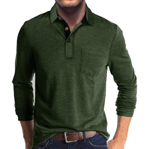 Envmb Herre Polo T-shirt Langærmet Med Lomme