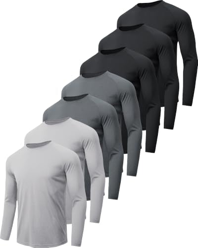 MLYENX Herre T-Shirt Langærmet Solbeskyttelse Zhcmt7al