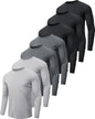MLYENX Herre T-Shirt Langærmet Solbeskyttelse Zhcmt7al