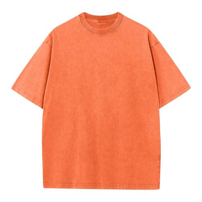 Herre T-shirt Oversized Bomuld Casual Kortærmet