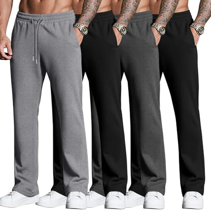 Neer Herre Sweatpants Baggy Letvægt 4-Pak DG-Neer-12674
