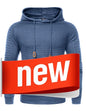 COOFANDY Herre Hættetrøje Pullover Vaffelstrik Casual