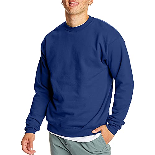 Hanes Herre Sweatshirt EcoSmart Fleece Crewneck AMZ9