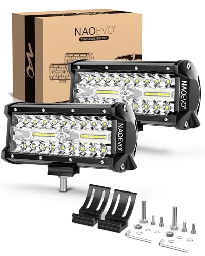 NAOEVO Gul LED Light Bar 17.8 cm 2 Stk. 240W