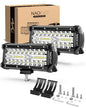 NAOEVO Gul LED Light Bar 17.8 cm 2 Stk. 240W