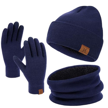 FZ FANTASTIC ZONE Unisex Vinterhue Tørklæde Handsker