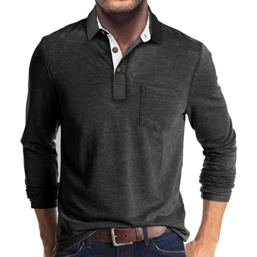 Envmb Herre Polo T-shirt Langærmet Med Lomme