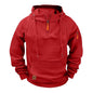 fnnxeal Herre Hættetrøje Quarter Zip Fleece Pullover