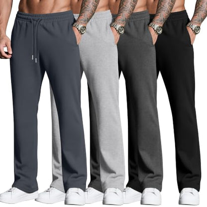 Neer Herre Sweatpants Baggy Letvægt 4-Pak DG-Neer-12674
