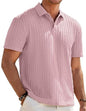 Herre Poloshirt Kortærmet Tekstureret Casual