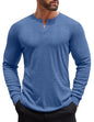 COOFANDY Herre Henley Skjorte Langærmet Ztj009440