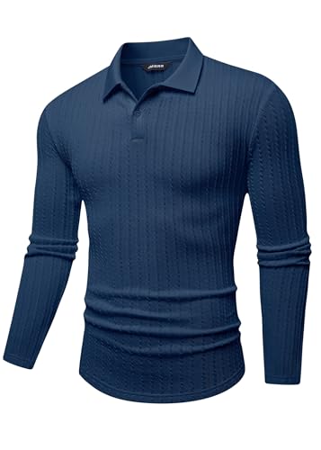 Herre Poloshirt Kortærmet Tekstureret Casual