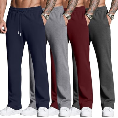 Neer Herre Sweatpants Baggy Letvægt 4-Pak DG-Neer-12674