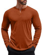 COOFANDY Herre Henley Skjorte Langærmet Ztj009440