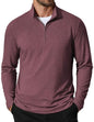 COOFANDY Herre Sweatshirt Quarter Zip Mock Neck