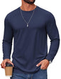 COOFANDY Herre T-Shirt Langærmet Casual Crew Neck Cxj010852