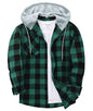 ZITY Herre Skjorte Flannel Hoodie Casual Langærmet