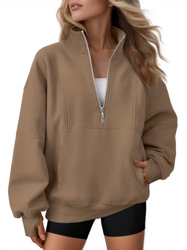 AUTOMET Quarter Zip Fleece Sweatshirt til Kvinder