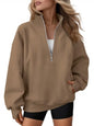 AUTOMET Quarter Zip Fleece Sweatshirt til Kvinder