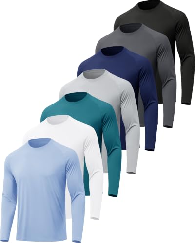 MLYENX Herre T-Shirt Langærmet Solbeskyttelse Zhcmt7al