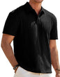 Herre Poloshirt Kortærmet Tekstureret Casual