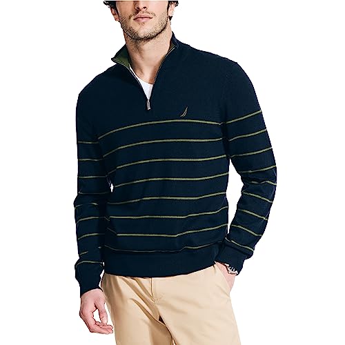 Nautica Herre Striktrøje Quarter-Zip Langærmet S01803