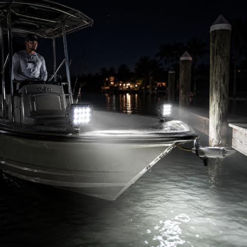 Shangyuan Marine LED Bådprojektører 12V-24V 2 Stk. 18W