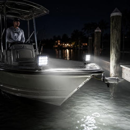 Shangyuan Marine LED Bådprojektører 12V-24V 2 Stk. 18W