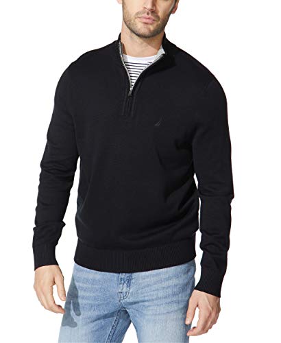 Nautica Herre Striktrøje Quarter-Zip Langærmet S01803