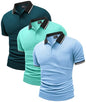 Herre Polo T-shirt Kortærmet Med Lomme 3-pak