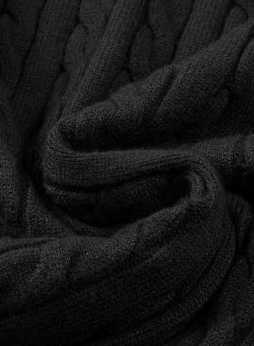JMIERR Herre Striktrøje Kabelstrik Langærmet Pullover