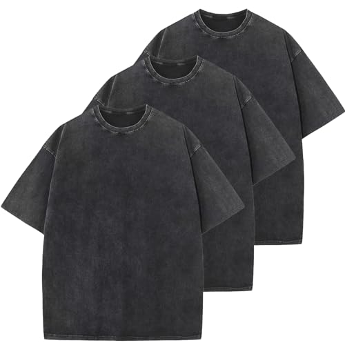 Herre T-shirt Oversized Bomuld Casual Kortærmet