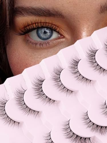 Wispy Cat Eye Falske Øjenvipper til Kvinder 15mm 7 Par