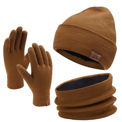 FZ FANTASTIC ZONE Unisex Vinterhue Tørklæde Handsker