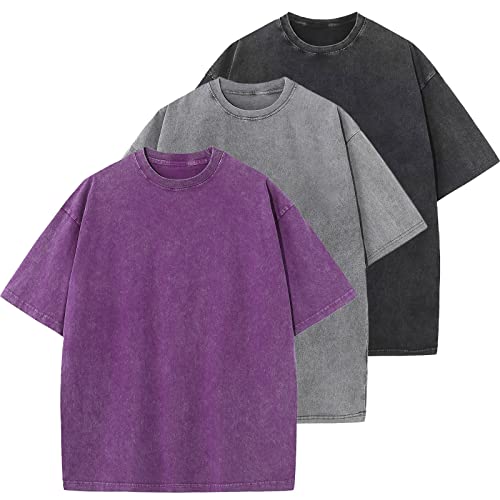 Herre T-shirt Oversized Bomuld Casual Kortærmet