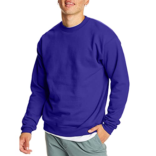 Hanes Herre Sweatshirt EcoSmart Fleece Crewneck AMZ9