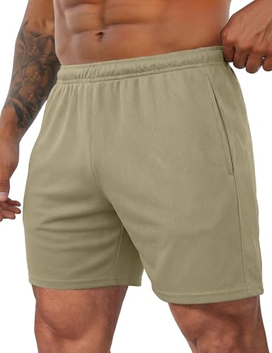 COOFANDY Herre Træningsshorts Mesh Athletic Letvægt