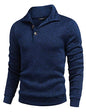 COOFANDY Herre Striktrøje Fleece Pullover Langærmet