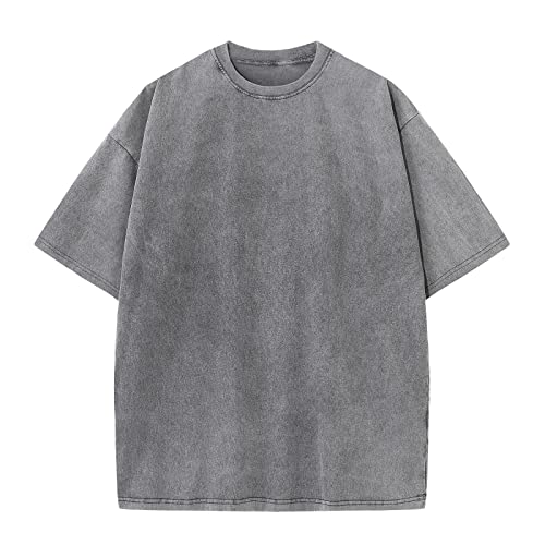 Herre T-shirt Oversized Bomuld Casual Kortærmet