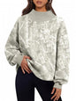 Trendy Queen Mock Neck Sweatshirt til Kvinder
