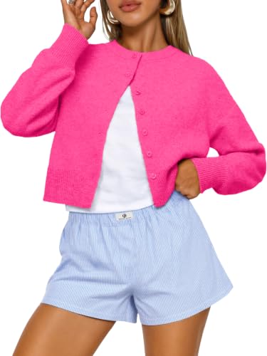 Trendy Queen Cropped Cardigan Trøje til Kvinder Trd688