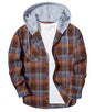 ZITY Herre Skjorte Flannel Hoodie Casual Langærmet