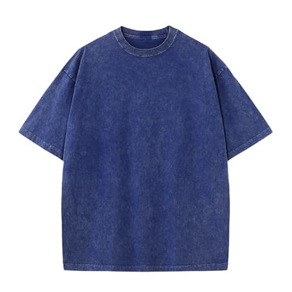 Herre T-shirt Oversized Bomuld Casual Kortærmet