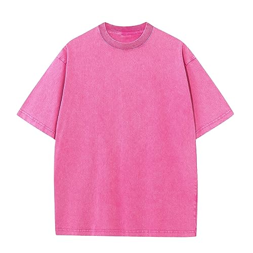 Herre T-shirt Oversized Bomuld Casual Kortærmet