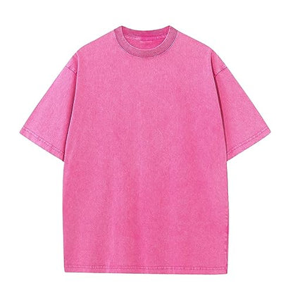 Herre T-shirt Oversized Bomuld Casual Kortærmet