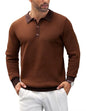 COOFANDY Herre Polo Langærmet Casual Strik Ztj009061