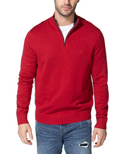 Nautica Herre Striktrøje Quarter-Zip Langærmet S01803