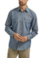 Wrangler Authentics Herre Skjorte Classic Vævet Langærmet ZHCLBG1